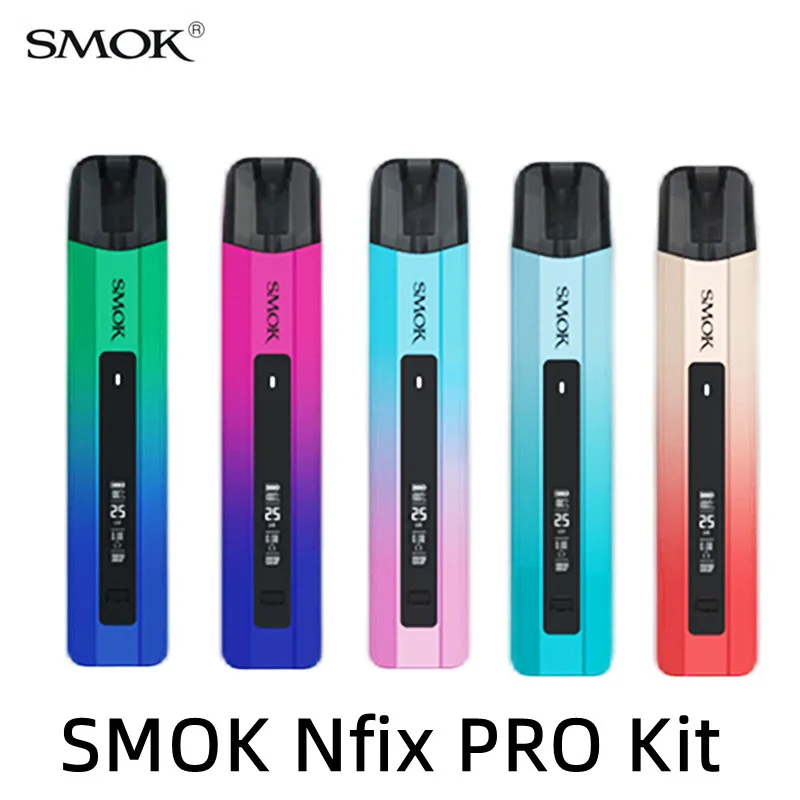 

Vape Original SMOK Nfix PRO Kit 25W Box Mod 700mAh Battery Electronic Cigarette 2ml Cartridge Vaporizer LP1 Meshed Coil