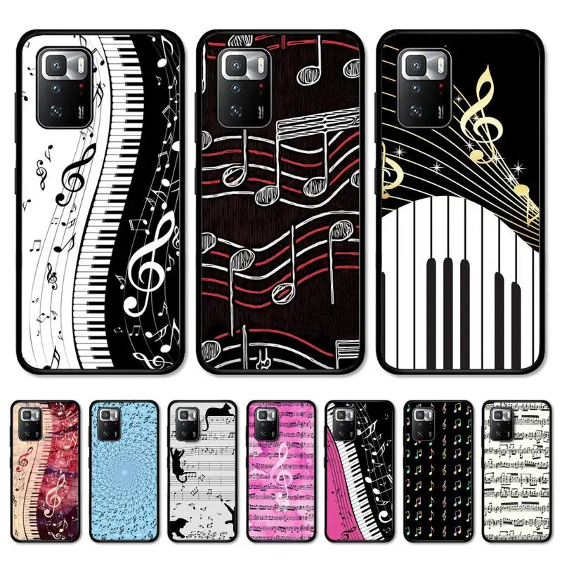 

Music Notes Phone Case for Redmi Note 8 7 9 4 6 pro max T X 5A 3 10 lite pro