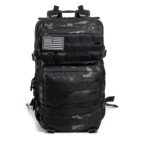 50L Камуфляжный армейский рюкзак, мужские военные тактические сумки, Молл рюкзак, охотничий Треккинг Рюкзак, водонепроницаемая сумка