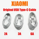 Оригинальный кабель для быстрой зарядки 6A 3A 2A USB Type C для XIAOMI MI 9 8 7 Pro Lite SE F1 A3 A2 A1 POCO F2 MIX 2 3 MAX 2 3