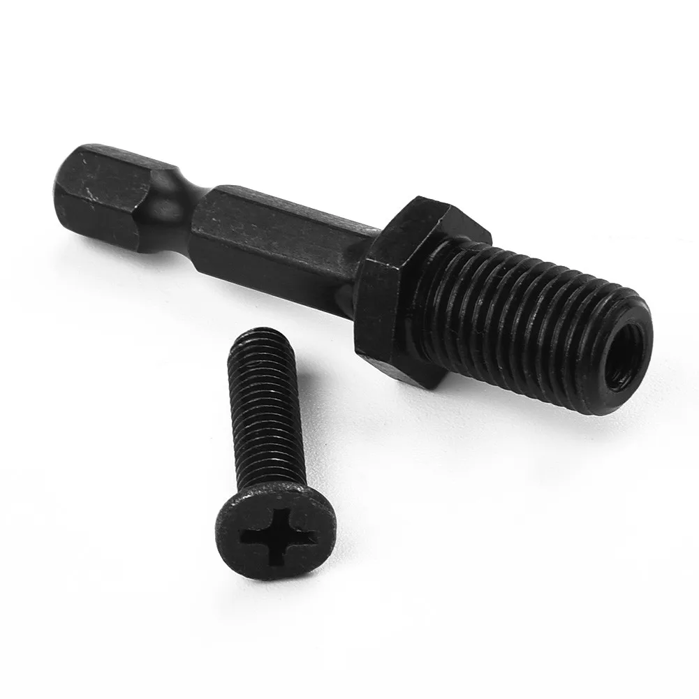 

Thread Screw. For Drill Bit Chuck Adapter 1/4\" Hex Shank Drill Chuck Adapter 3/8\"-24UNF Keyless Chuck Locking Durable