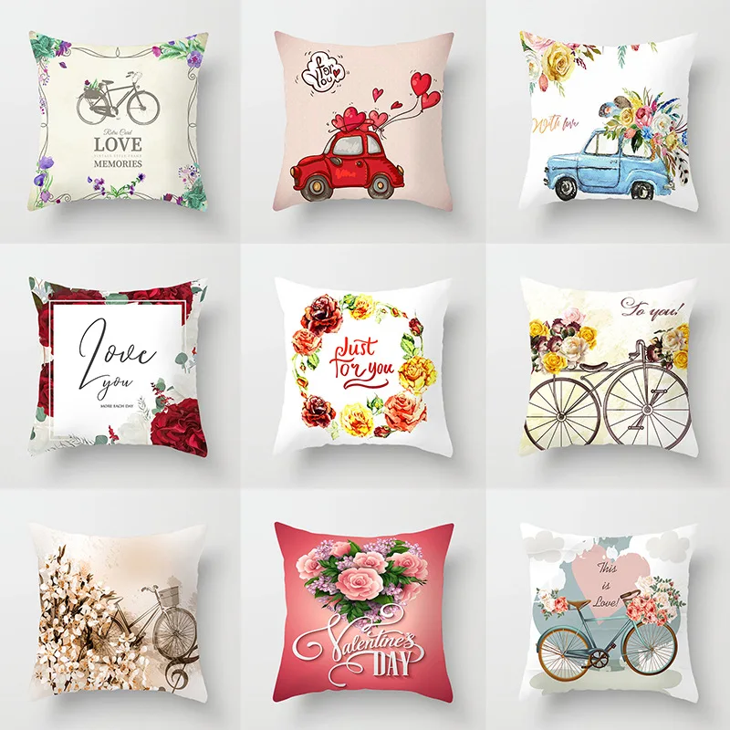 

Декоративные наволочки на День святого Валентина, наволочки для диванных подушек, декоративные наволочки с изображением Эйфелевой башни