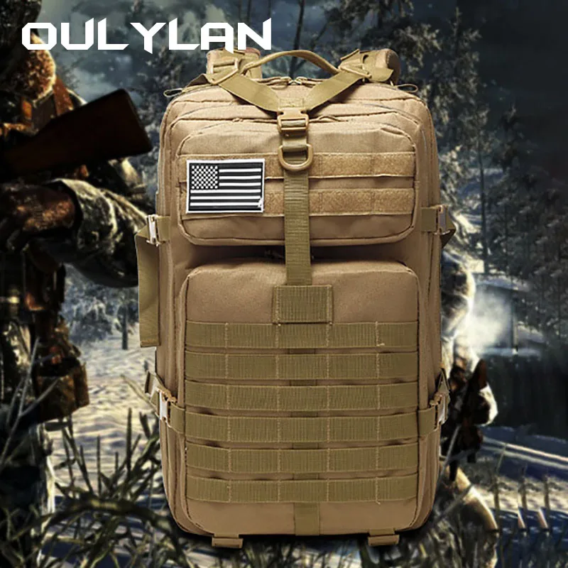 

Military Tactical Backpack Men's Army MOLLE Assault Rucksack 3P Bag Outdoor Travel Climbing Trekking Camping Hunting Backpacks