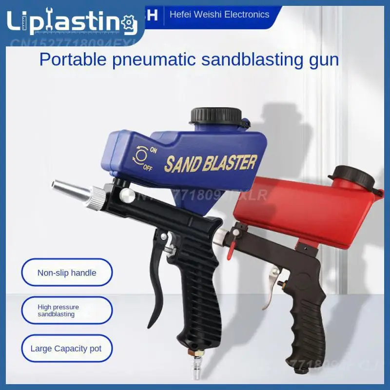 

Independent Shell Pneumatic Blasting Gun 1pc With Filter Upper Pot Spray Paint Gun Light Weight Gravity Sandblasting Gun 600ml