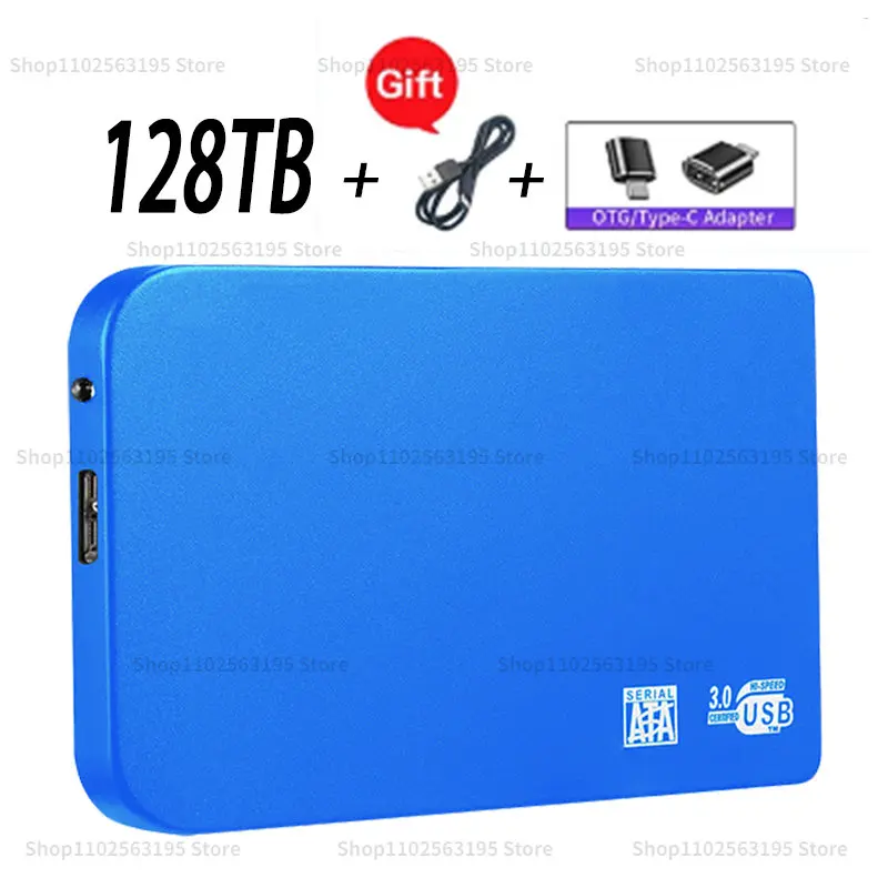 

Original High-speed 128TB 64TB SSD Portable 2TB External Hard Drive USB3.0 Interface HDD Mobile Hard Drive For Laptop/PC