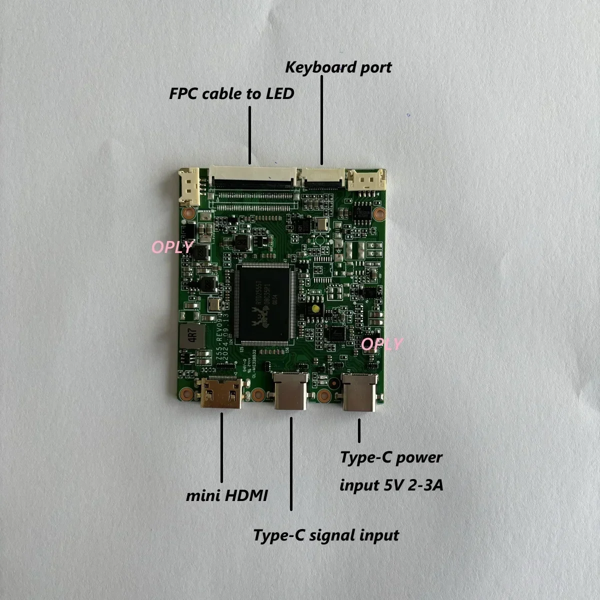 Фото Сенсорный контроллер типа C, мини-HDMI-совместимый светодиодный контроллер для NV156FHM-T05 NV156FHM-T0E NV156FHM-T07/T0A/T0H/T0J 15,6 дюйма 1920X1080 №3