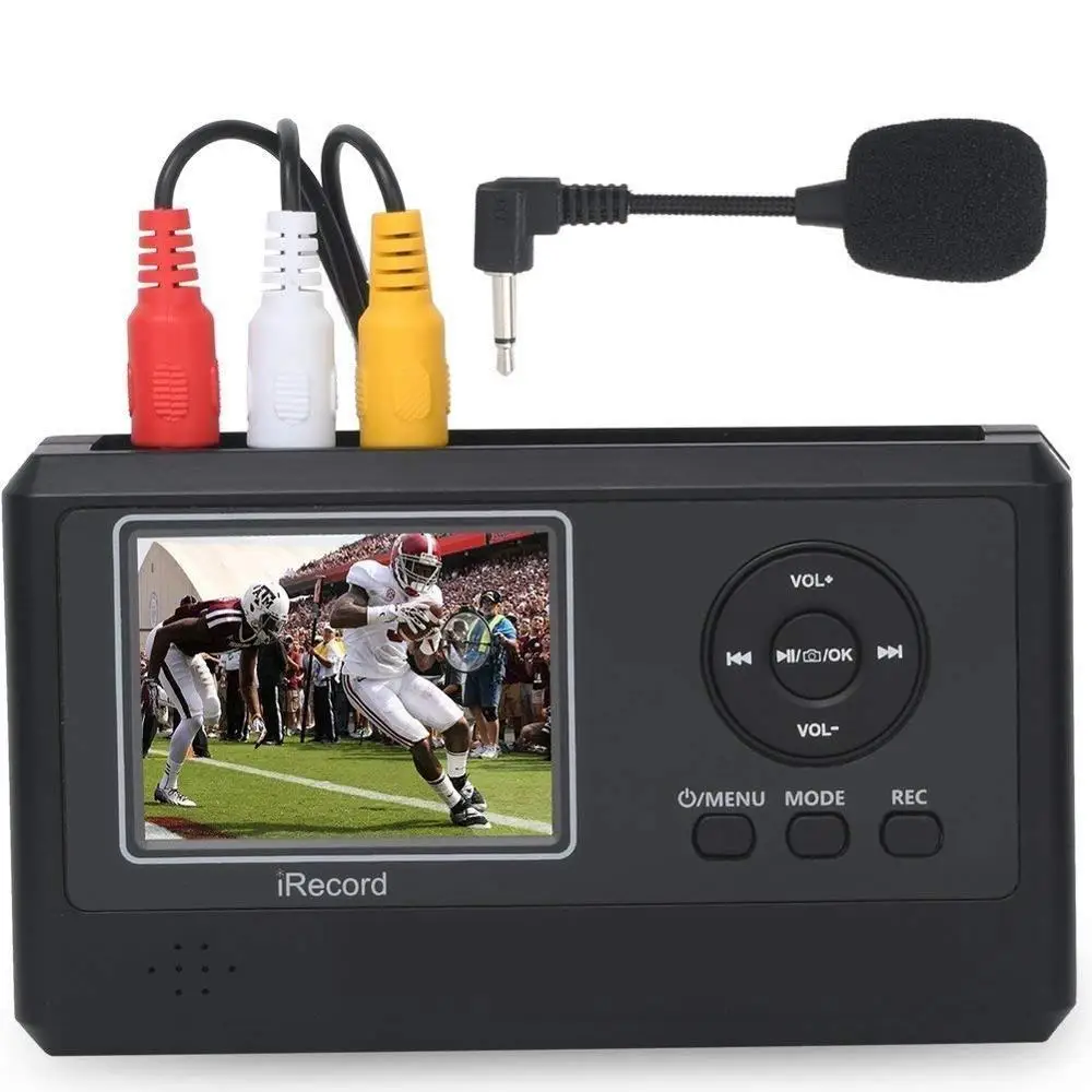 

Коробка видеозахвата с микрофоном, преобразователь VHS в цифровой DVD от VCR tape Hi8 Camcorder TV Box и игровых систем