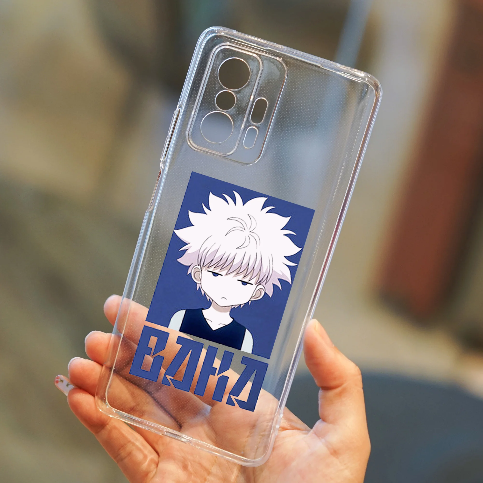 Чехол для Xiaomi 11T Pro 12 с мультяшным аниме Hunter X мягкий чехол Redmi Note 11E прозрачный Black