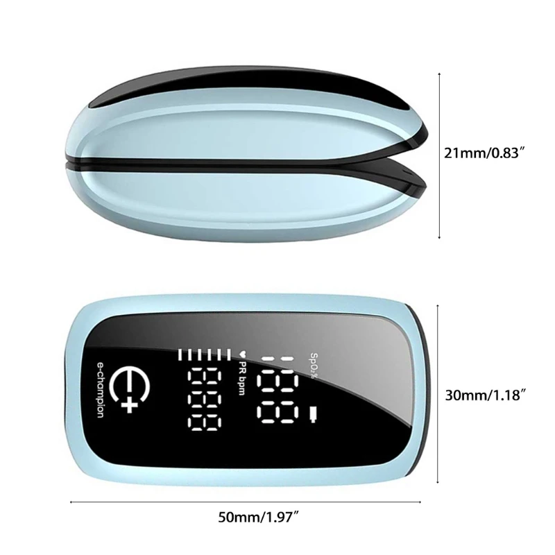 Пульсоксиметр на кончик пальца портативный измеритель насыщения крови