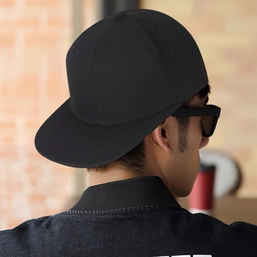 Высококачественная Закрытая Мужская бейсболка 6 панелей однотонная