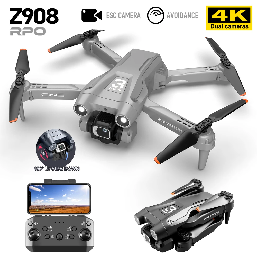 

Квадрокоптер Z908 Pro, Wi-Fi, FPV, 4K HD