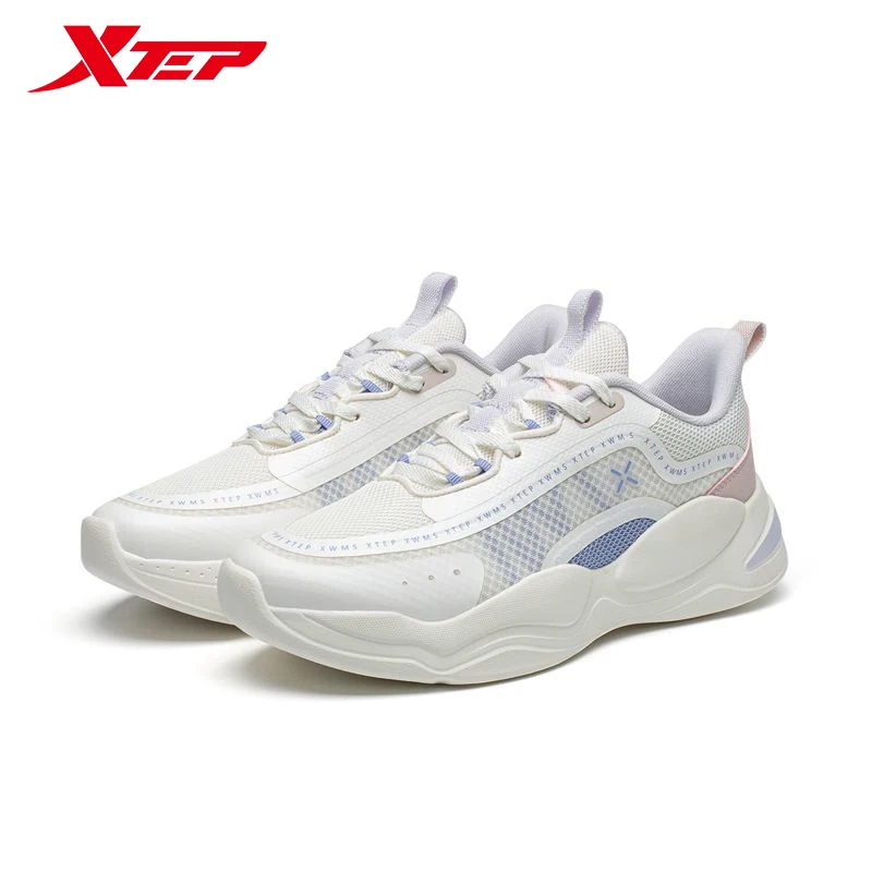 

Xtep Women Running Sports Shoes Women's Sneakers Fashionable Versatile White Shoes for Women 978118520012