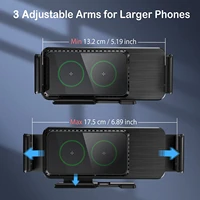 wireless car charger for galaxy z fold 3 car mount for samsung galaxy z flip 3s21 ultra iphone 1313 pro max12google pixel 6