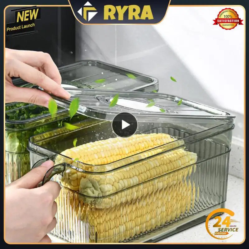 

One Second Open Cover Storage Box Isolated And Odor Kitchen Storage Box The Top Deepens The Depression Household Box