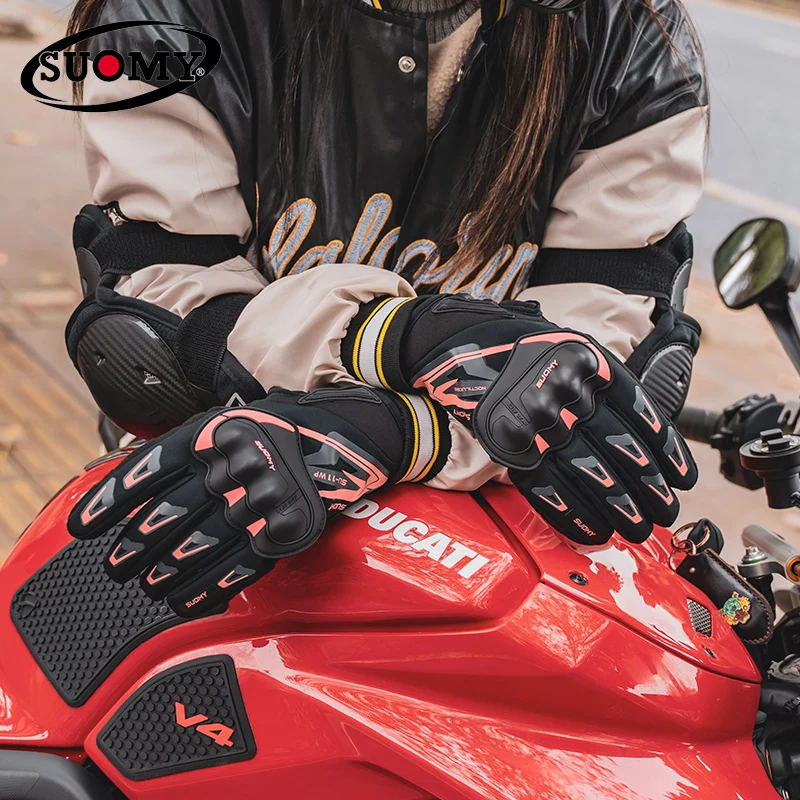 SUOMY зимние мотоциклетные перчатки ветрозащитные водонепроницаемые Guantes Moto