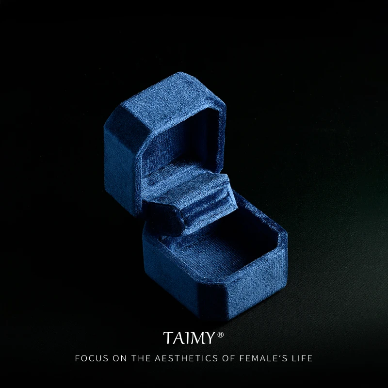 

TAIMY плюшевая бархатная шкатулка для колец, подарок для влюбленных, органайзер для украшений-раскладушек, коробка для хранения ювелирных украшений, упаковка, витрина