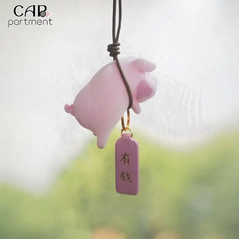 

Swing Pig Auto Rearview Mirror Pendants Universal Car Pendant Cute Fashionable On-board Pendant Auto Internal Decoration