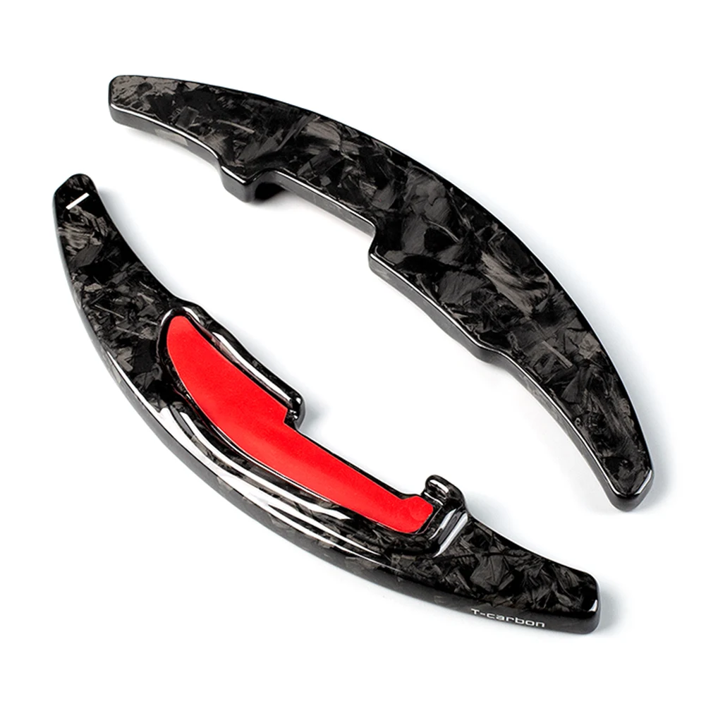1Pair Forged Carbon Fiber Car Steering Wheel Paddle Shifter Extension For BMW M2 M3 M4 M5 M6 X5M X6M