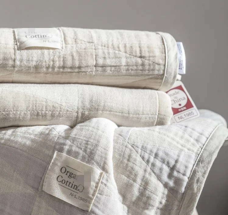 

Четырехслойная марля, хлопковая Марля CAI, стандартная, двойное покрывало, одеяло, чем больше мытье, тем мягче и приятнее для кожи