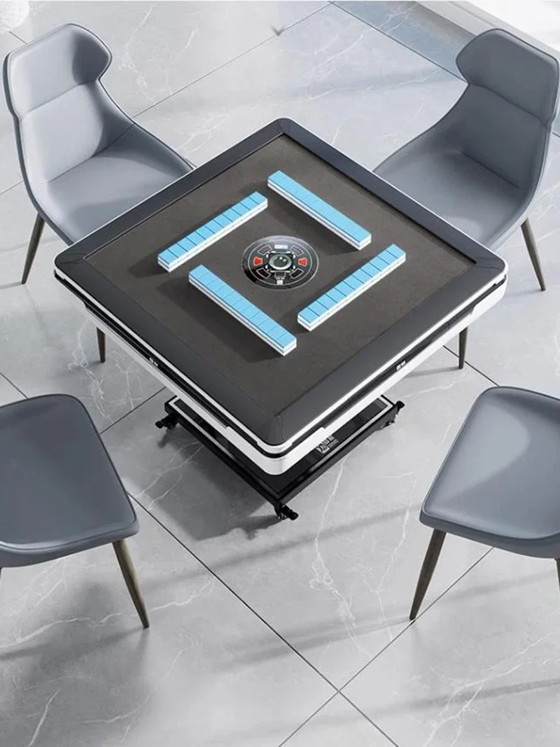 Современный ультратонкий обеденный стол Brain Power из закаленного стекла маджонг