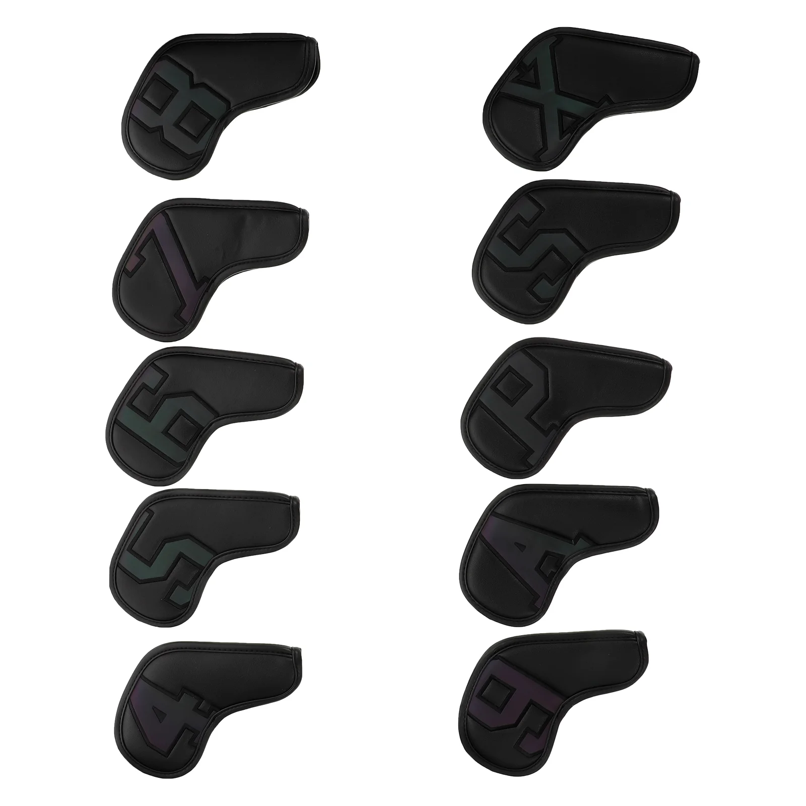 

10Pcs Golfing Digital Pattern Protective Covers Outdoor Golfing Accessories