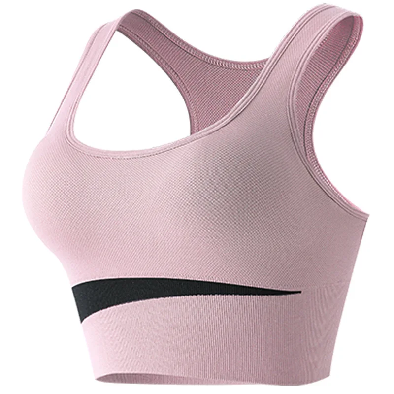 Large size beautiful back sports underwear women's no underwire shockproof vest gather fitness running Yoga speed dry sports bra