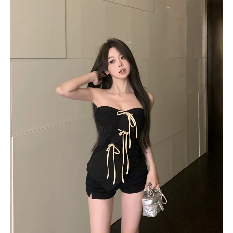 Летняя женская одежда популярный сексуальный топ для девушек с завязкой на груди