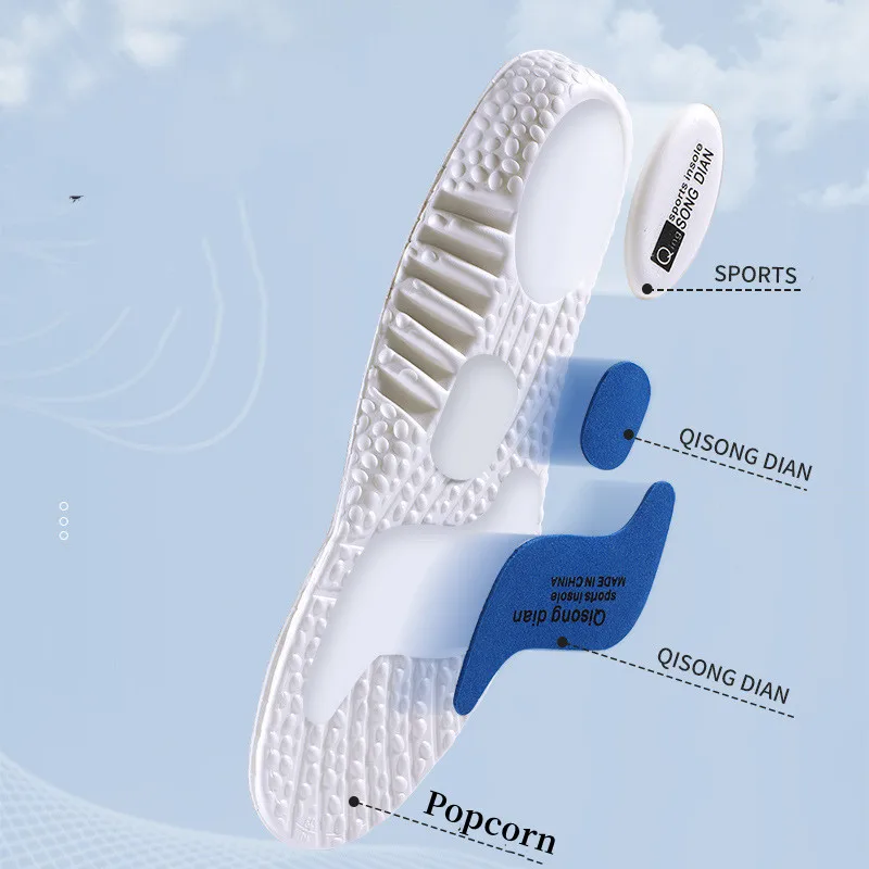 Eva Sports Insoles For Shoes Men Women Foot Pad Shock Absorption Sweat Deodorant Breathable Boost Zoom Shoe Pad Inserts Insoles