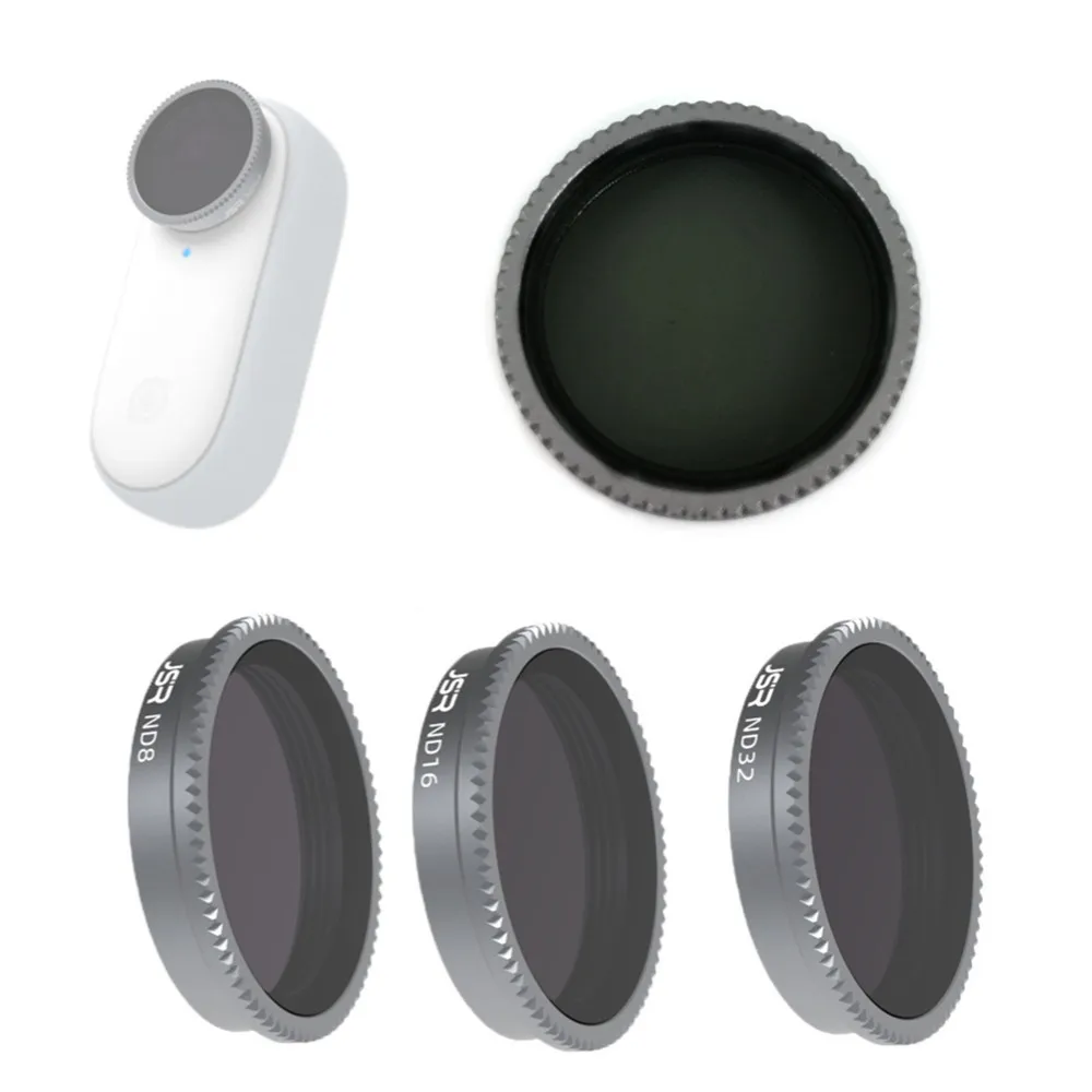 

Glass ND8 + ND16 + ND32 + ND64 ND Lens Filter Set Neutral Density Protector Guard for Insta360 GO 2 GO2 Action Camera