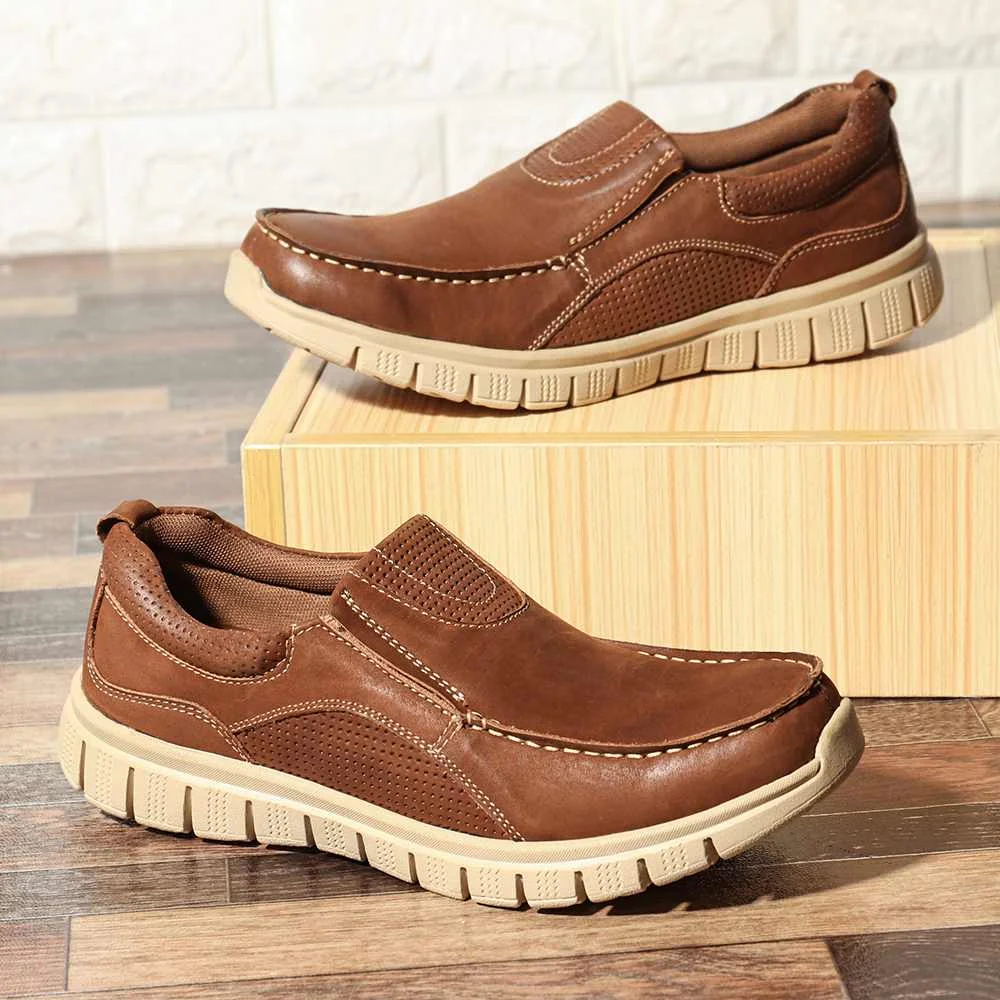 

Menico 2022 New Men Loafers Retro Microfiber Leather Soft Sole Slip On Casual Shoes Handmade Comfortable Fashion Loafers Sneaker