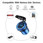 Гнездо прикуривателя Автомобильный USB 12-24 В сигарета Мощный двойной QC3.0 Быстрая зарядка телефона Ipad зарядка электронные аксессуары