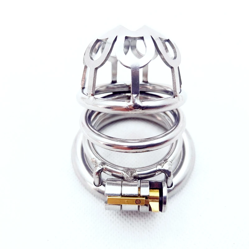 Мужское бондажное устройство из нержавеющей стали с изображением скелета и