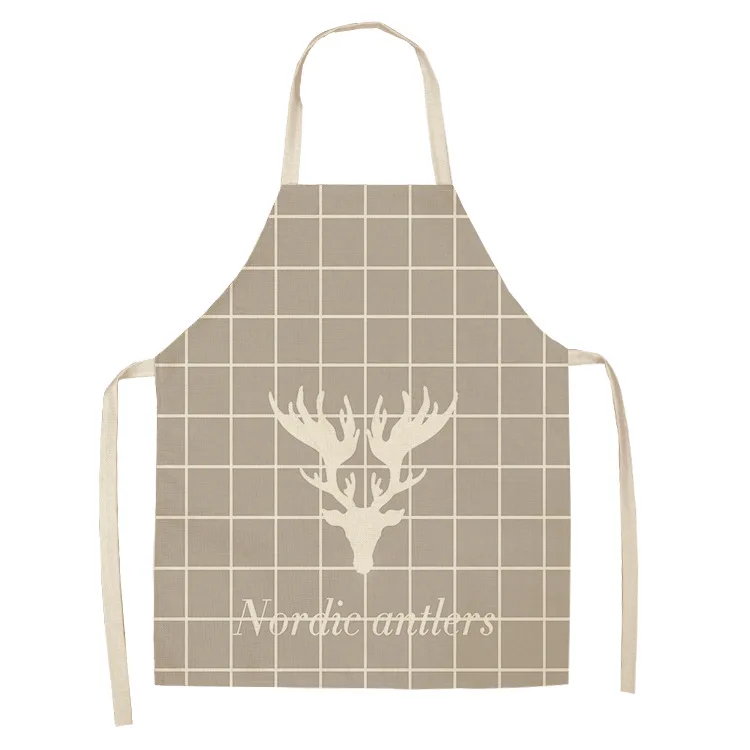 

Фартуки кухонные детские с мультяшным принтом, индивидуальное украшение, Необычные льняные принадлежности для уборки, 55 х68 см