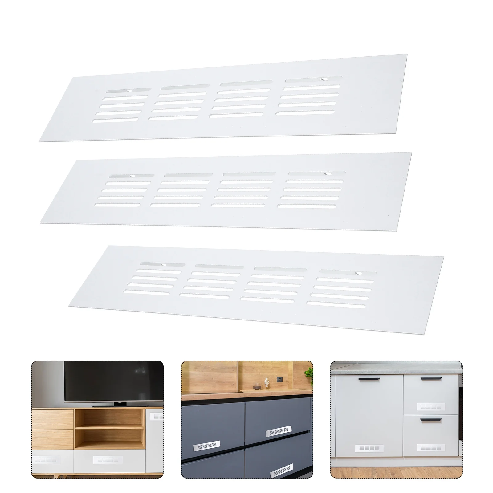 

3Pcs Household Cabinet Wardrobe Air Vent Aluminum Alloy Vent Home Supplies