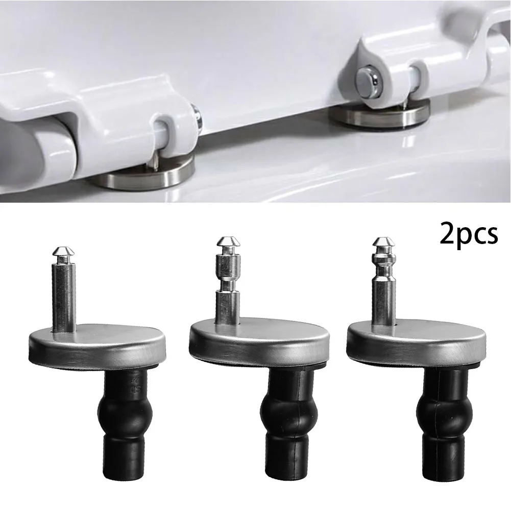 

2pcs Toilet Cover Fixing Accessories Screw Connections Screw Hinge Replacement Accessories Bathroom Hotel Toilet Rust Prevention