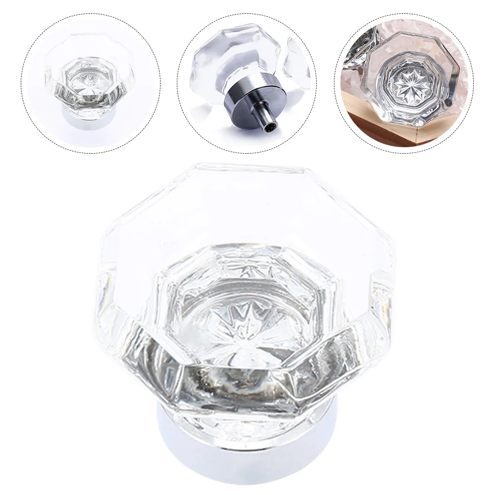 

Knobs Crystal Knob Drawer Glass Cabinet Dresser Handlepull Wardrobedrawers Door Handles Cupboard Octagonclear Bookcase Furniture