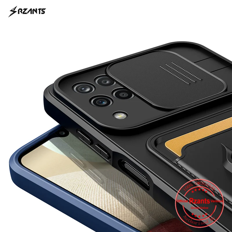 

Rzants For Samsung Galaxy A12 M12 A11 A21s A31 A51 A71 A02 A22 M32 A02s A13 A04s 4G Case[Bison]multi-function card cover Case
