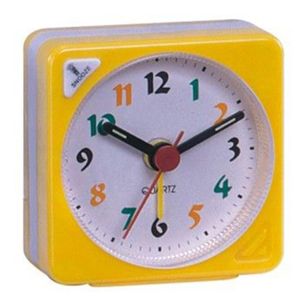 

Décor Clock 1pcs Battery Not Included 5.7*2.9*5.6CM Alarm Clock Bedroom Bedside Clock For Tabletop Travel.Silent