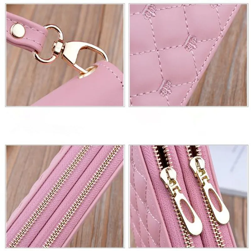 Zipper Long Wallet for Women with Phone Pocket, Trendy Design Women Wallet