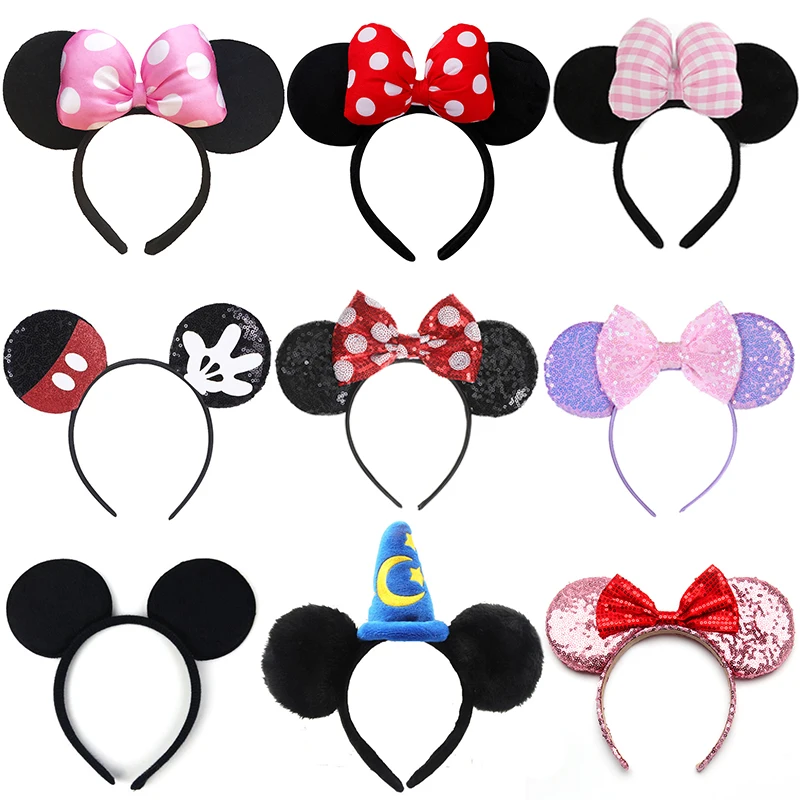 Toon Party Cosplay Hair Accessories Sequin Bows Hairband Toys