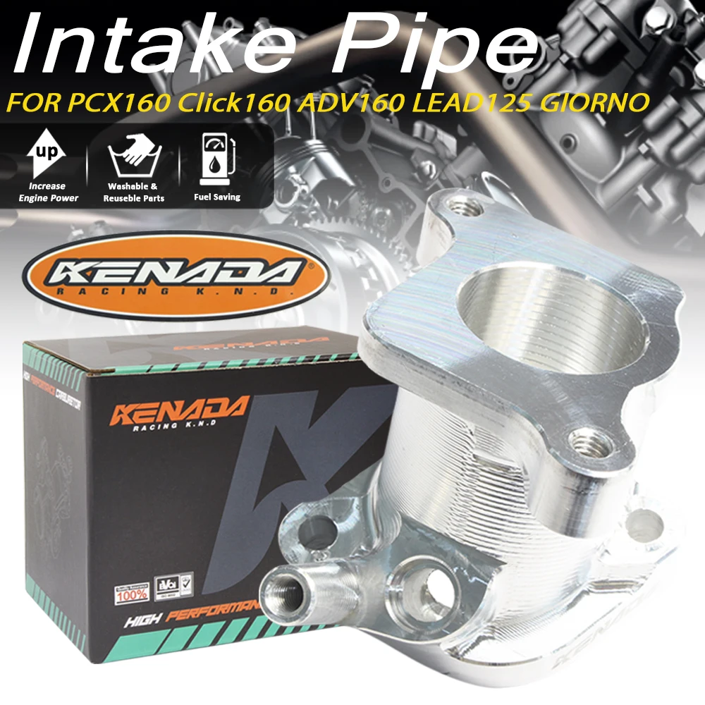 Фото Впускной патрубок дроссельной заслонки CNC 28/30/32/34 мм для PCX160, Click160, ADV160, Lead125, Giorno №1