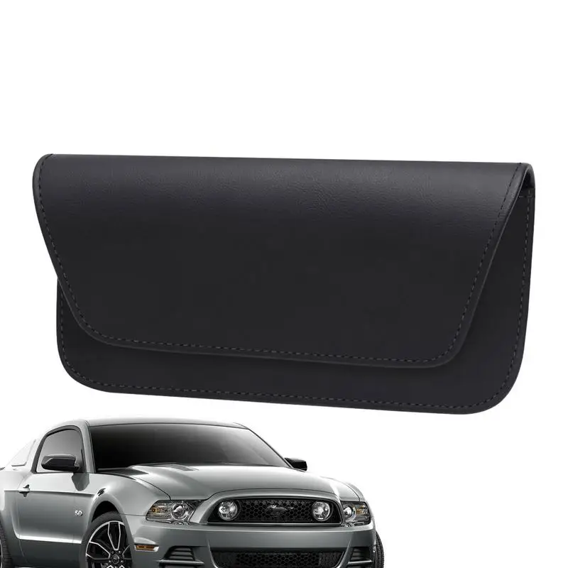 

Sunglass Clip For Car Visor Glasses Protective Leather Storage Case Universal Auto Eyeglasses Organizer Box Clip Sun Visor