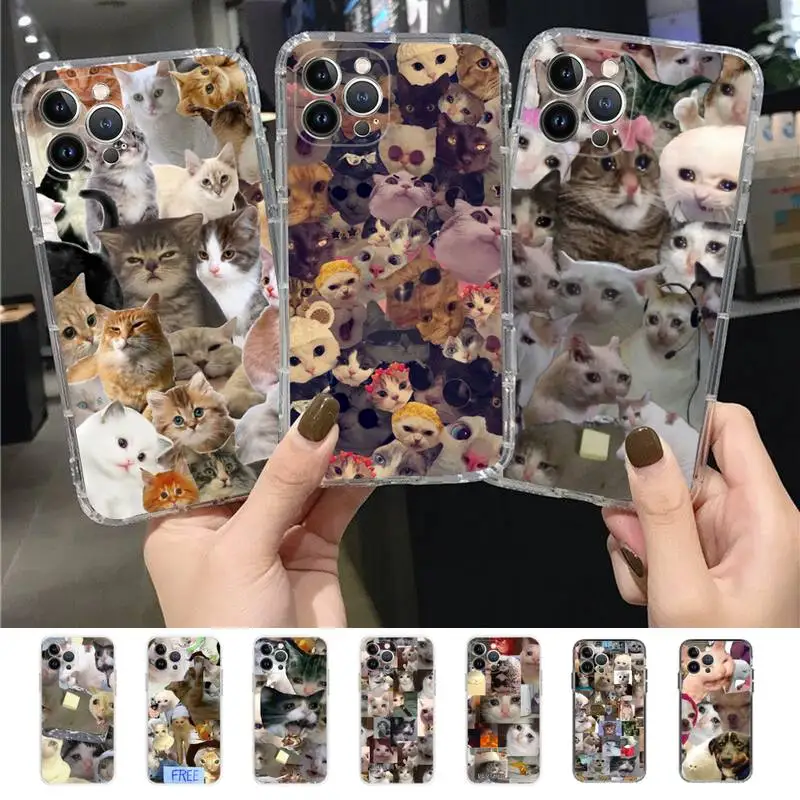 

Crying Cat Memes Phone Case for iPhone 11 12 13 mini pro XS MAX 8 7 6 6S Plus X 5S SE 2020 XR case