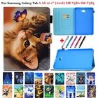 Чехол Funda для Samsung Galaxy Tab A A6 10,1 2016, чехол SM-T580 T585, милый детский чехол с животными для планшета Samsung Galaxy Tab A6, чехол
