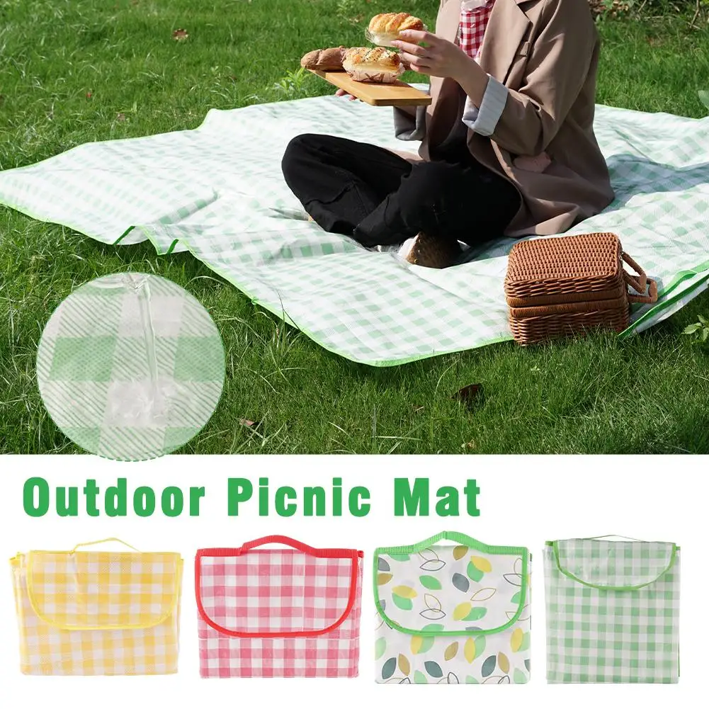 

1.5*2m Outdoor Picnic Mat Waterproof and Moisture-proof Camping Mat Beach Tablecloth Portable Blanket Field Mat Tourist