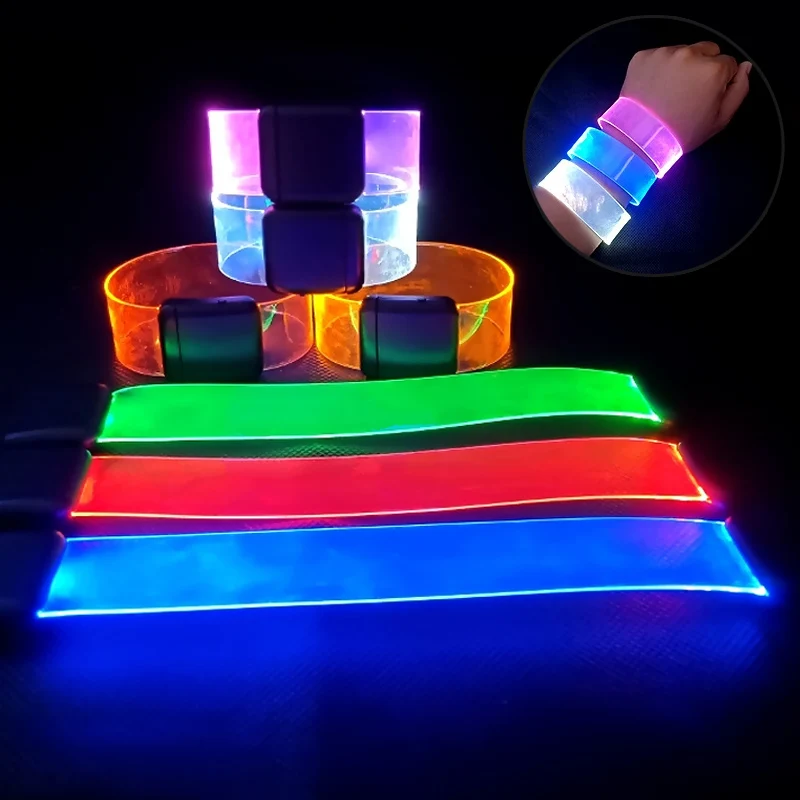 

Наручный спортивный нарукавник для ночного бега, светодиодный светильник, ремень безопасности с USB-зарядкой, ножка на руку, фонарь для велос...