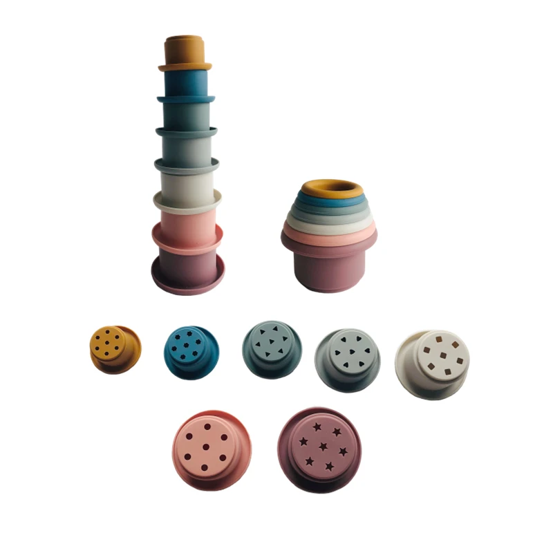 Детские Игрушки для ванны, набор силиконовых вставляющихся капель-чашек, материалы Монтессори Нидо для рук и глаз, Раннее Обучение Детские Игрушки для ванны, набор силиконовых вставляющихся капель-чашек, материалы Монтессори Нидо для рук и глаз, Раннее Обучение