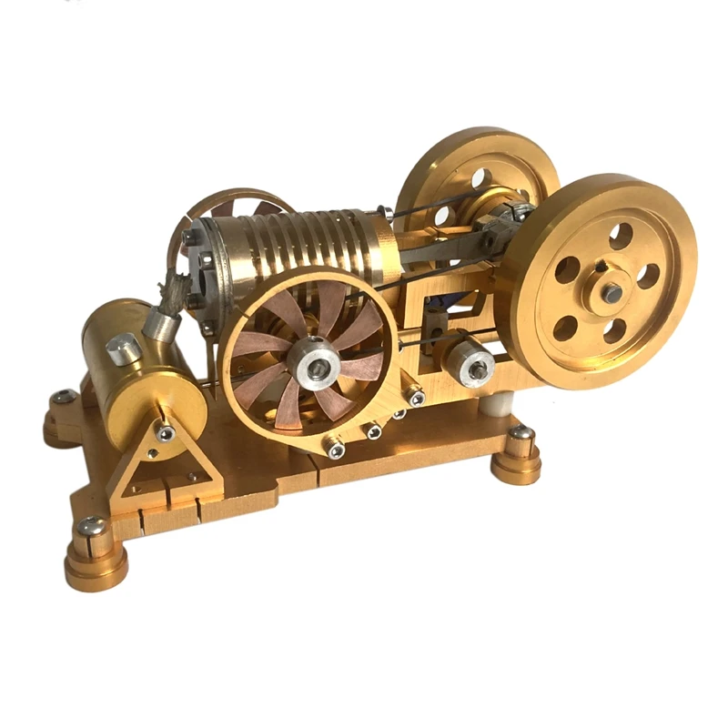 

Vacuum Fire-Absorbing Stirling Engine Model All-Copper Metal Engine Model Scientific Power Generation Experimental Toy