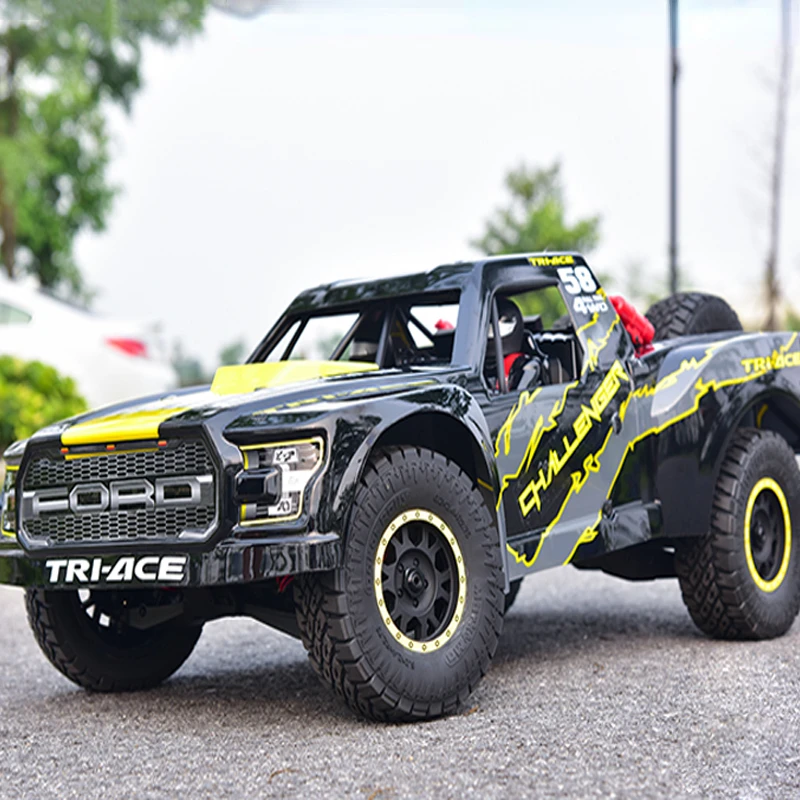 

RC Car 1/6 KM Simulation Rear Straight Bridge Short Card Four-wheel Drive Off-road Model Waterproof Brushless Power RTR