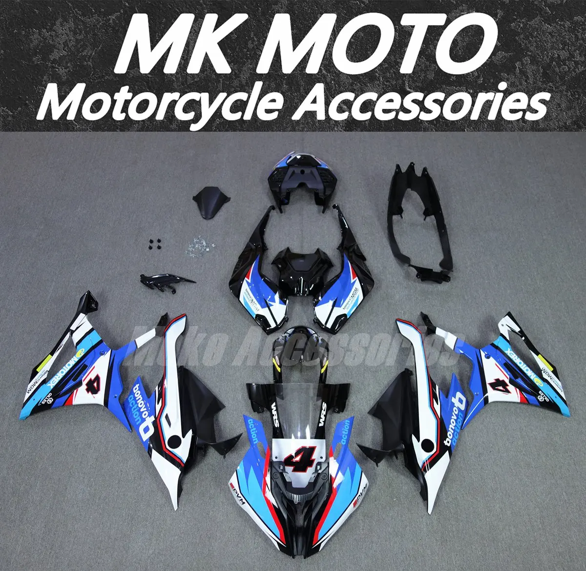 Комплект обтекателей Moke moto подходит для M1000RR S1000rr 2019 2020 2021 2022 комплект кузовных